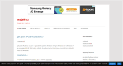 Desktop Screenshot of blog.mojeip.cz